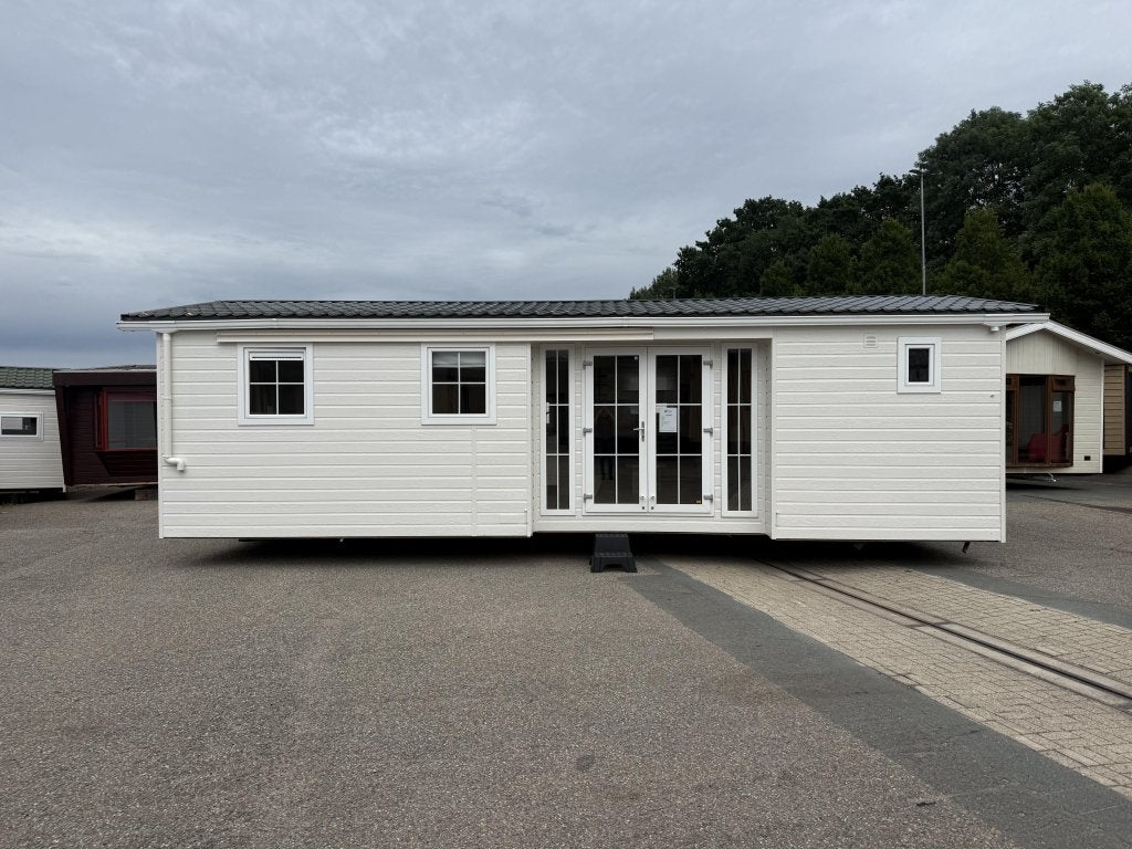 Maat Chalet 9.70 x 4.50 m 3 Slp CV Winterhard, Caravans en Kamperen, Stacaravans, Niet ingevuld, Niet ingevuld, Niet ingevuld