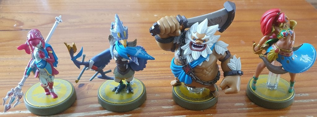Amiibo Zelda Breath of the Wild figuren Champions set, Ophalen of Verzenden, Zo goed als nieuw