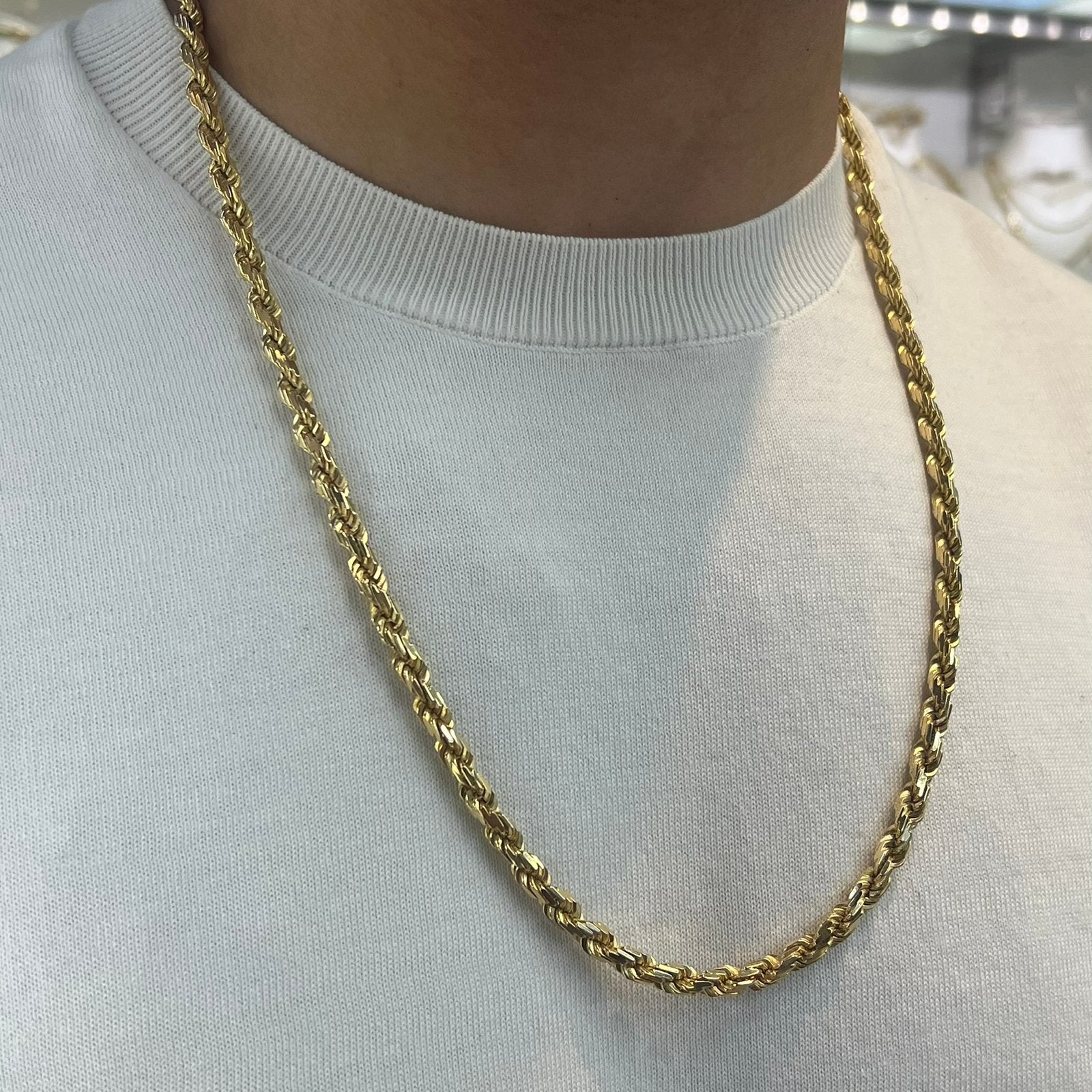 18k gouden rope chain ketting massief 110 gram!, Sieraden, Tassen en Uiterlijk, Kettingen, Ophalen of Verzenden, Nieuw, Goud