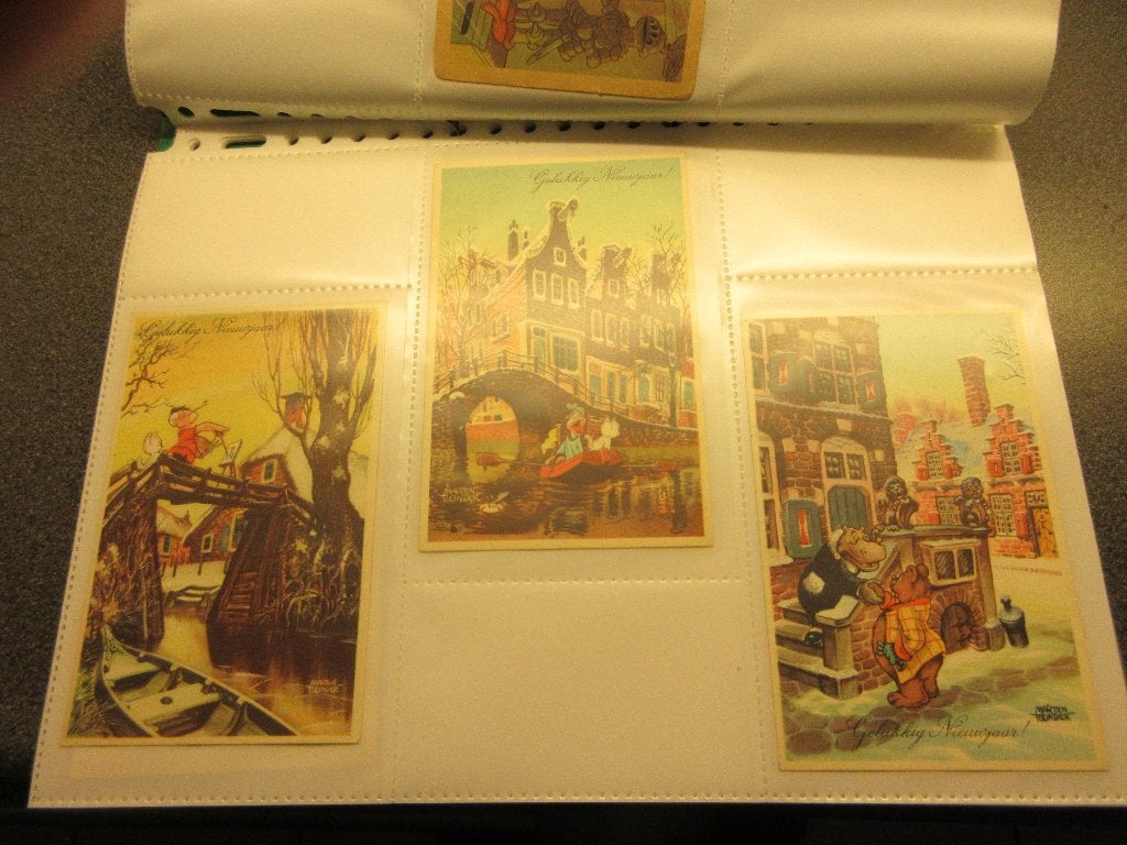 53 oude karten van gelukkig nieuwjaar van Bommel en Tom Poes, Marten Toonder, Ophalen of Verzenden, Zo goed als nieuw, Meerdere stripboeken