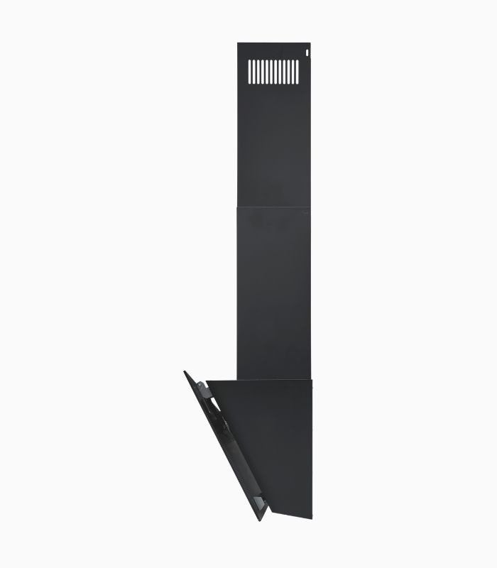 Nieuwe zwart glas schuine afzuigkap 60 c br max 570 m³/h, Witgoed en Apparatuur, Ophalen, Wandschouwkap, Motor, Nieuw