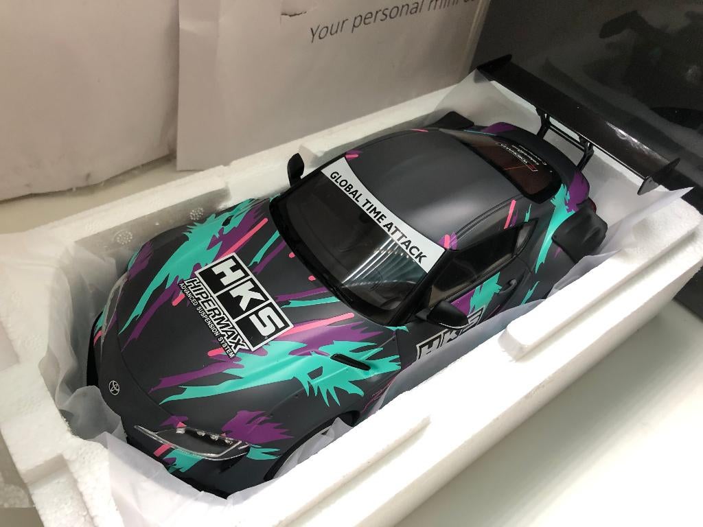 GT Spirit 1:18 Toyota GR Supra HKS Presentation Car 2019, Ophalen of Verzenden, Nieuw, Auto, Overige merken