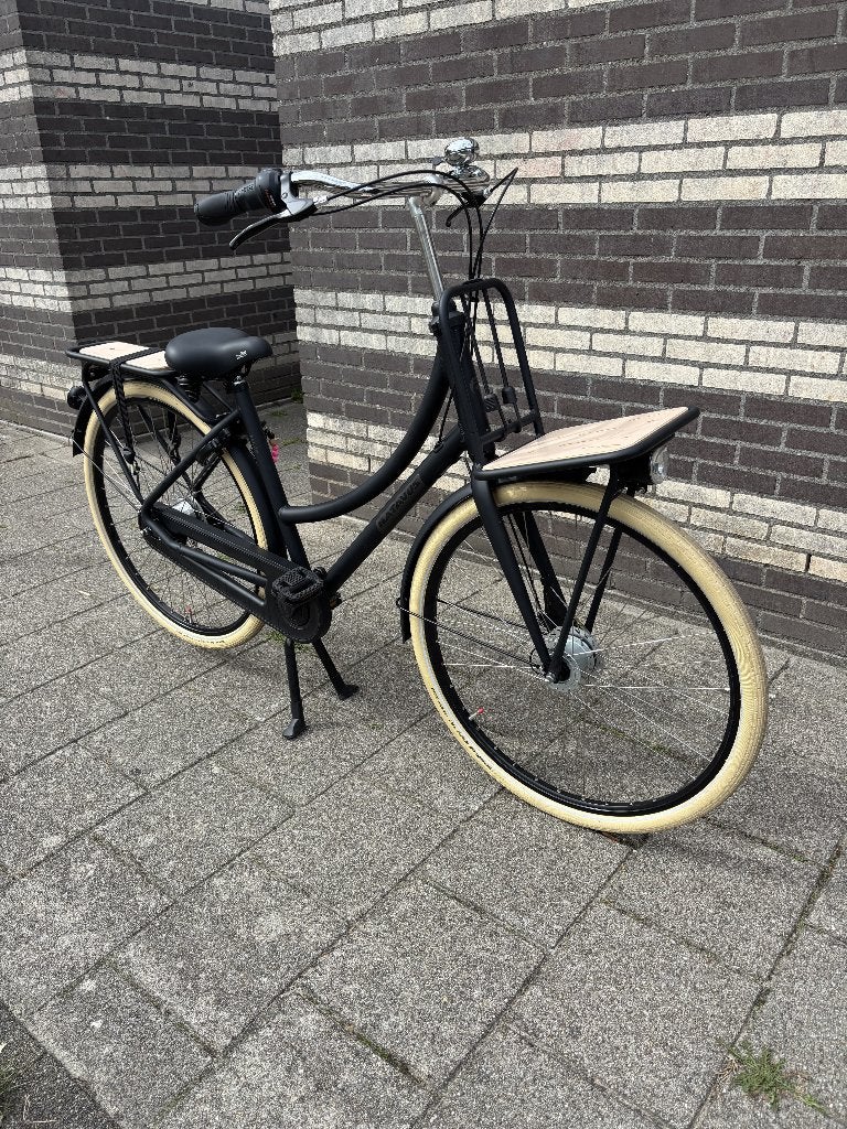 MOOIE BATAVUS PACKD TRANSPORT DAMESFIETS - Mat Zwart, Ophalen, Versnellingen, Batavus, Zo goed als nieuw