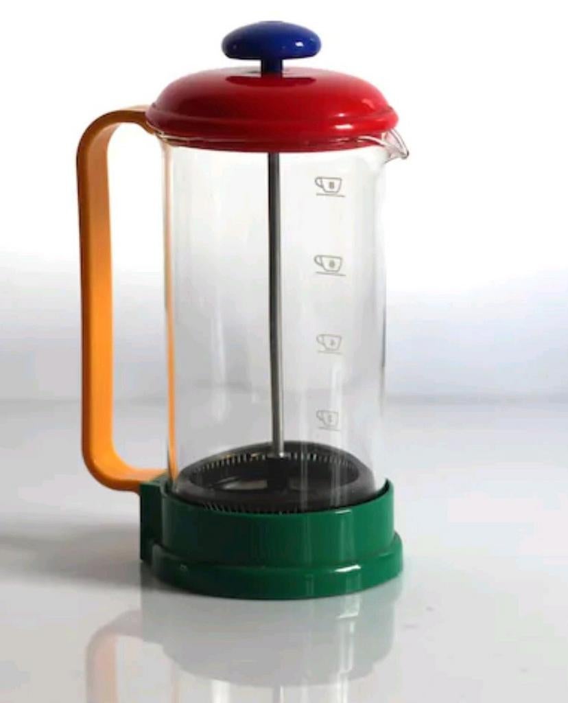 vintage Bodum cafetière uit de jaren 80 in Memphis-stijl., Antiek en Kunst, Ophalen of Verzenden