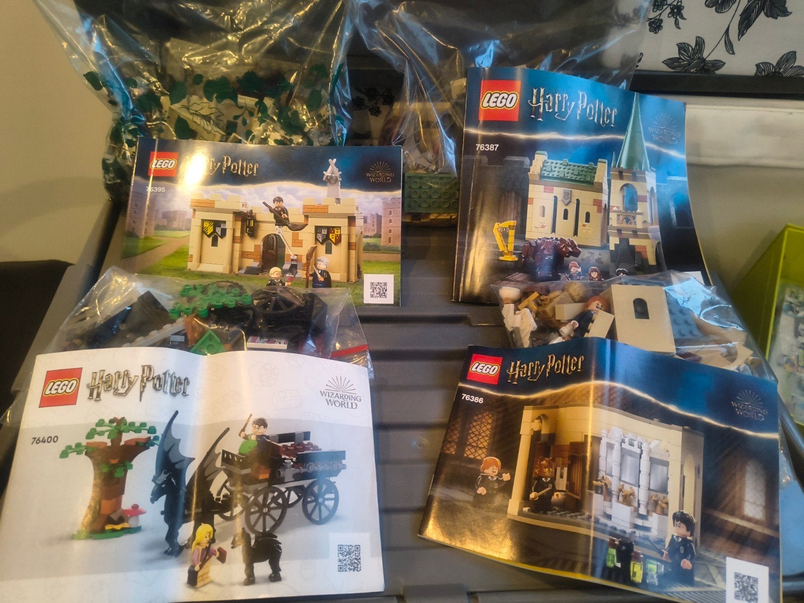 Complete set LEGO Harry Potter 76395, 76387, 76400, 76386, Lego, Harry Potter, Ophalen of Verzenden, Complete set