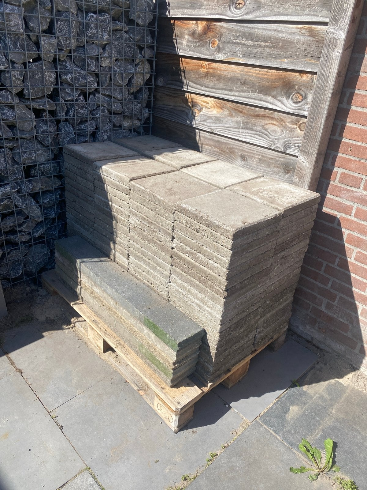 Terrastegels 30x30 cm, Ophalen, Gebruikt, 10 m² of meer, Beton
