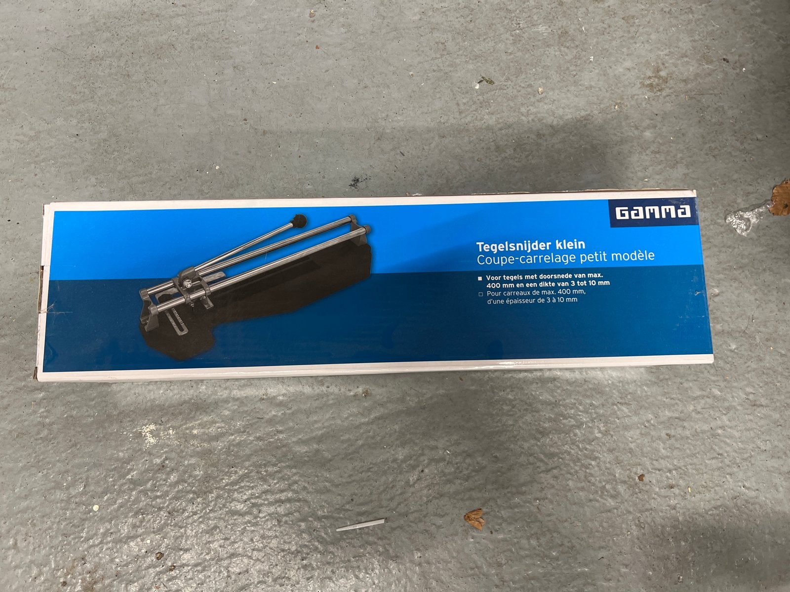 Gamma Tegelsnijder Klein tot 400 mm- Zo goed als nieuw, Ophalen of Verzenden, Zo goed als nieuw