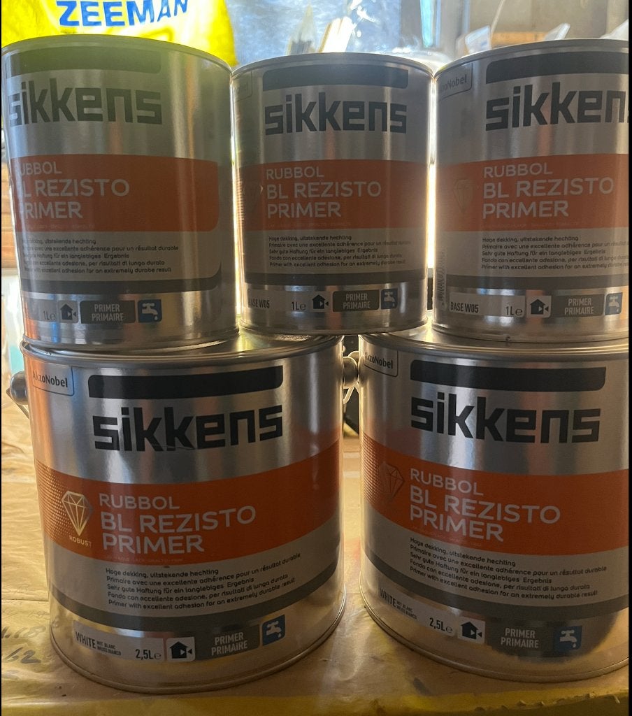Sikkens Rubbol BL Rezisto Primer - Wit of Kleur, Wit, Nieuw, Ophalen of Verzenden, 20 liter of meer