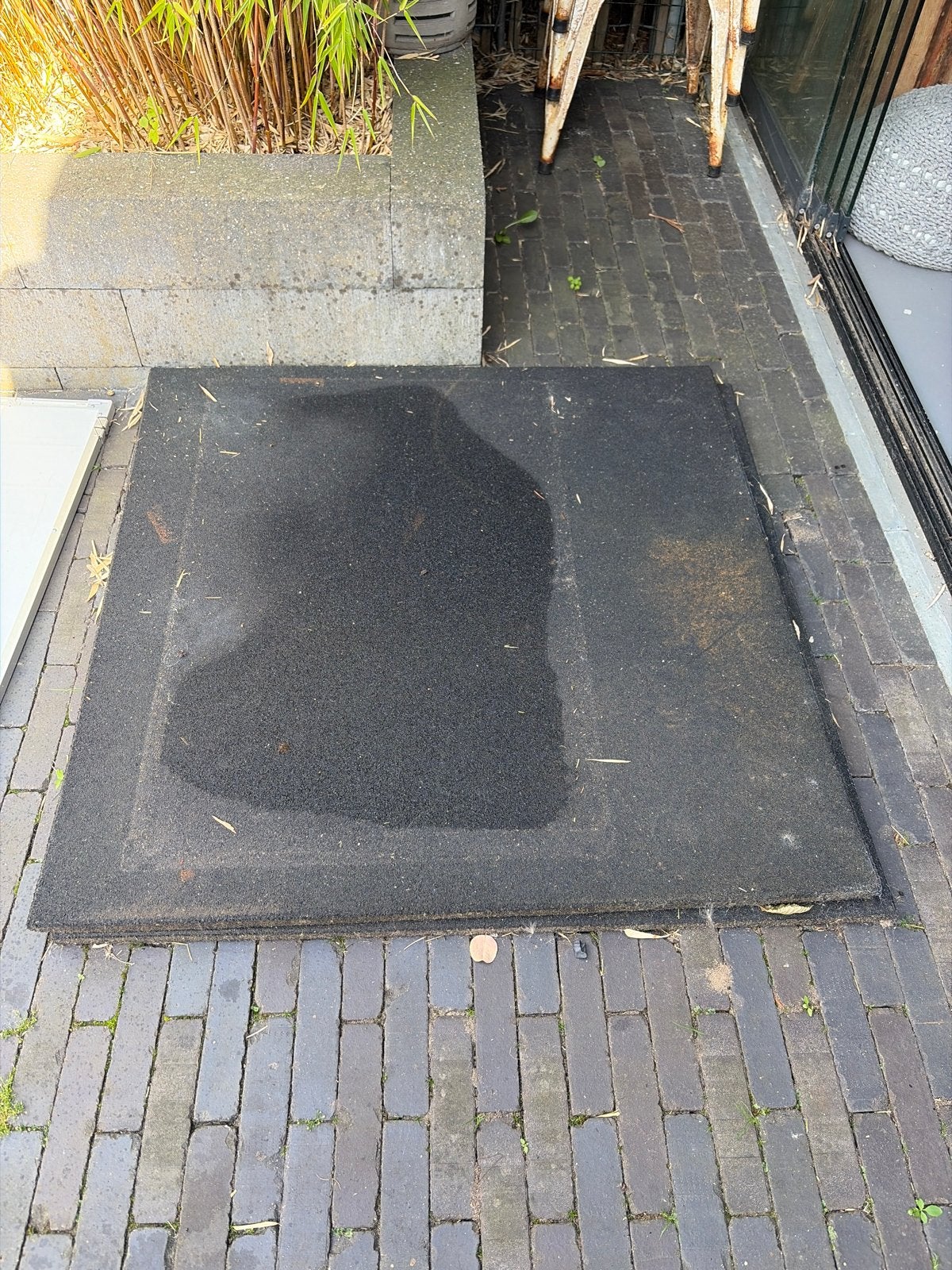 Rubberen tegels voor buiten - set van 2, Ophalen, Gebruikt