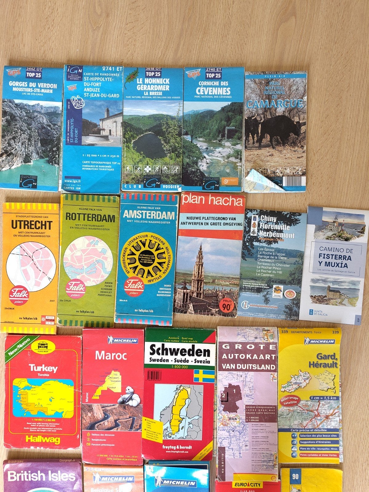 Diverse steden-, landen- en wandelkaarten, Verzenden, 1800 tot 2000, Landkaart