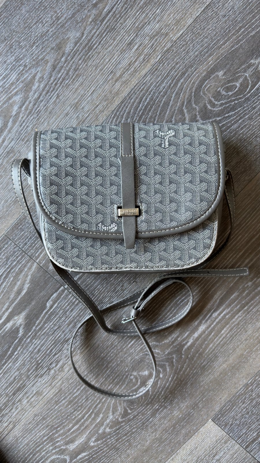 Goyard Crossbody Tas Grijs, Sieraden, Tassen en Uiterlijk, Ophalen of Verzenden, Zo goed als nieuw, Grijs, Overige merken