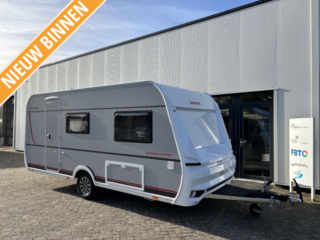 Dethleffs Summer Edition 460 EL model 2027, Caravans en Kamperen, Overige typen, Standaardzit, Bedrijf, Tot en met 3