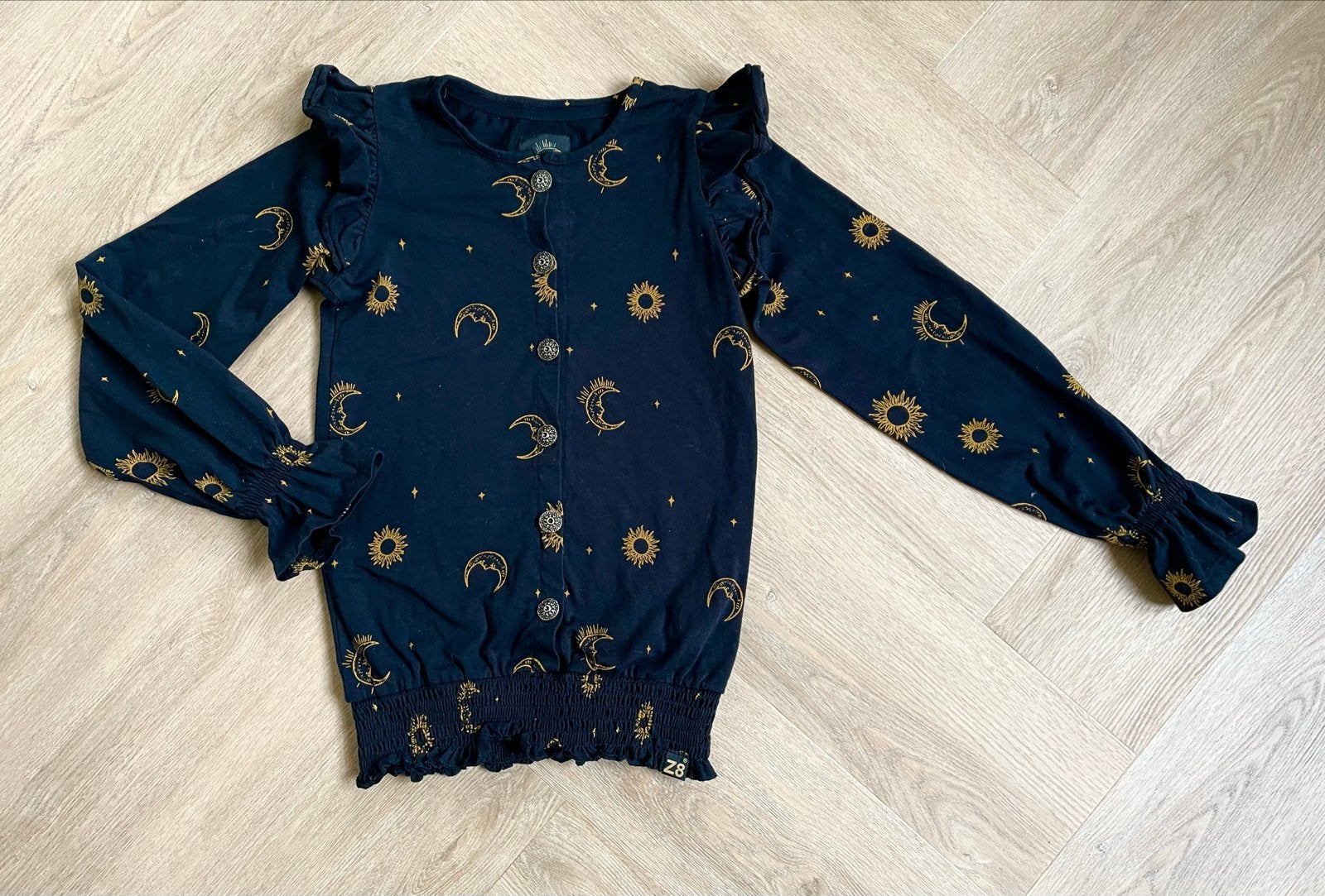Z8 mooi truitje met maan en sterren print maat 140, Verzenden, Zo goed als nieuw, Meisje, Trui of Vest