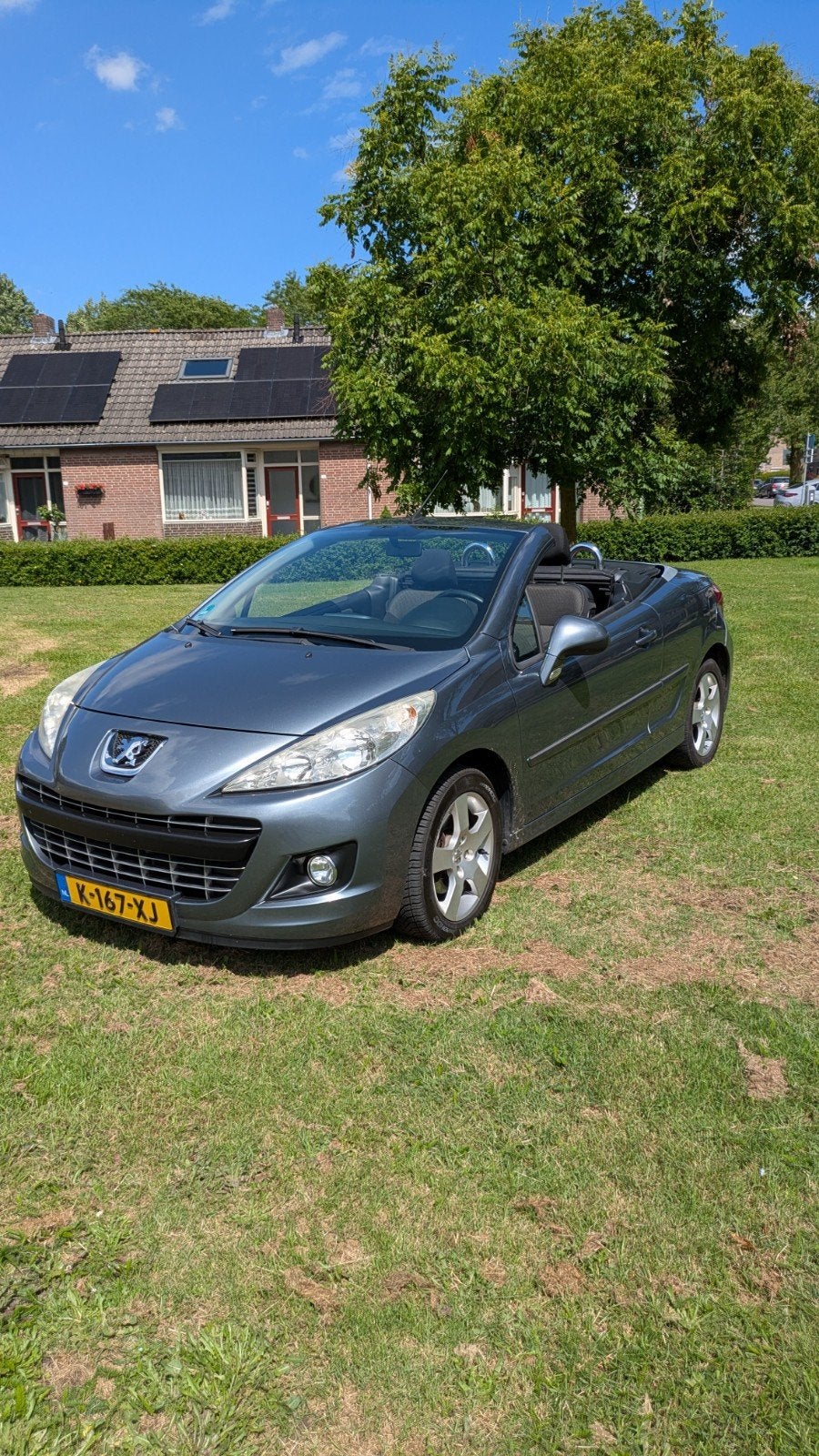Peugeot 207 1.6 VTI CC 88KW 2010 Grijs apk tot april 2027, Auto's, Voorwielaandrijving, Stof, Zwart, 4 cilinders