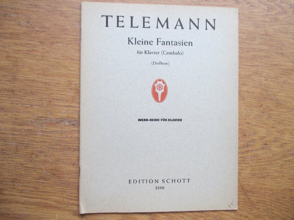 TELEMANN - KLEINE FANTASIEN - VOOR PIANO, Gebruikt, Klassiek, Ophalen of Verzenden, Artiest of Componist