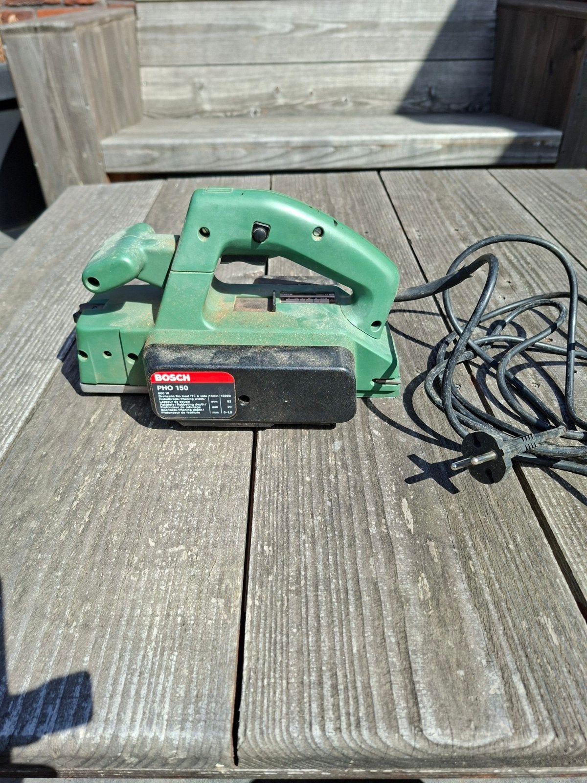 Bosch PHO 150 elektrische schaafmachine 600W, Doe-het-zelf en Verbouw, Ophalen, Gebruikt, Overige typen, Bosch