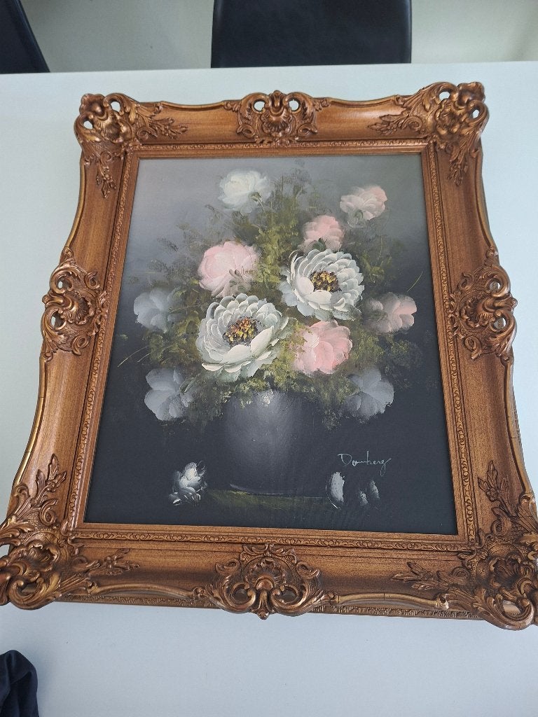 Schilderij, Bloemen, Paneel, Overige technieken, Ophalen of Verzenden