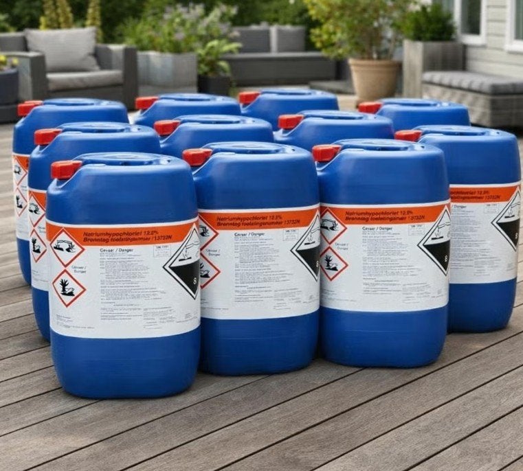 ZWEMBADCHLOOR Natriumhypochloriet can 24 kg chloor v.a. :, Ophalen, Nieuw, Reinigingsmiddel