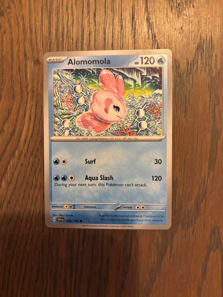 Pokémon Kaart: Alomomola (SV1M 048/198) - Nieuwstaat, Ophalen of Verzenden, Zo goed als nieuw, Losse kaart