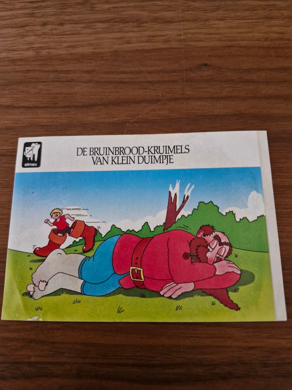 8946 De Bruinbrood-kruimels van Klein Duimpje - Elmex, Verzamelen, Stickers, Ophalen of Verzenden