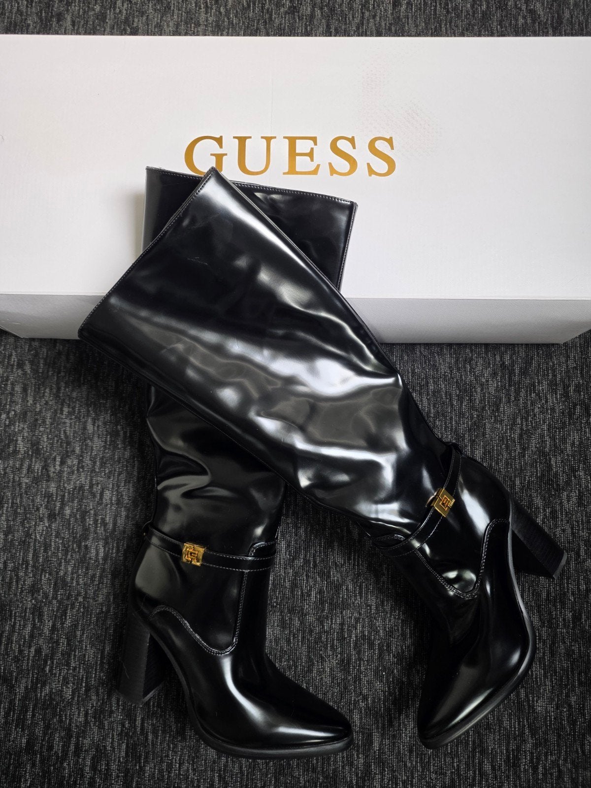 Nieuwe Guess laarzen maat 37, Hoge laarzen, Guess, Zwart, Nieuw