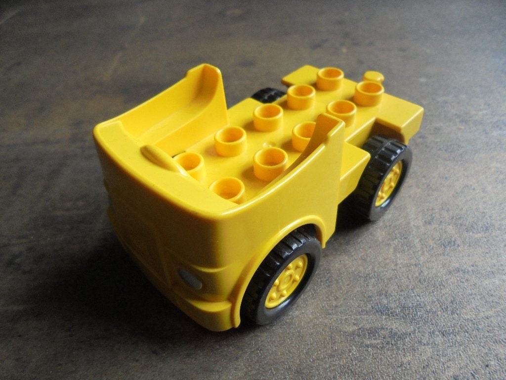 Lego Duplo Truck with Lego Logo & Silver Lights (zie foto's), Ophalen of Verzenden, Gebruikt, Losse stenen, Duplo