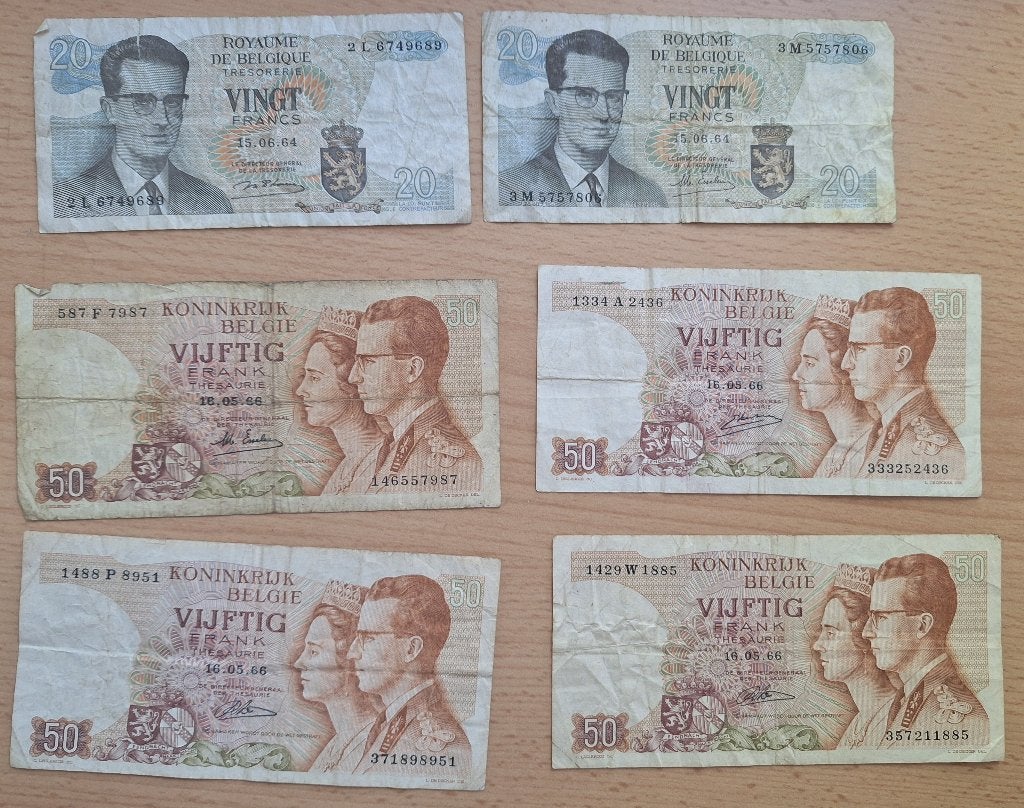 Diverse bankbiljetten – landen A tm I, Ophalen, Los biljet