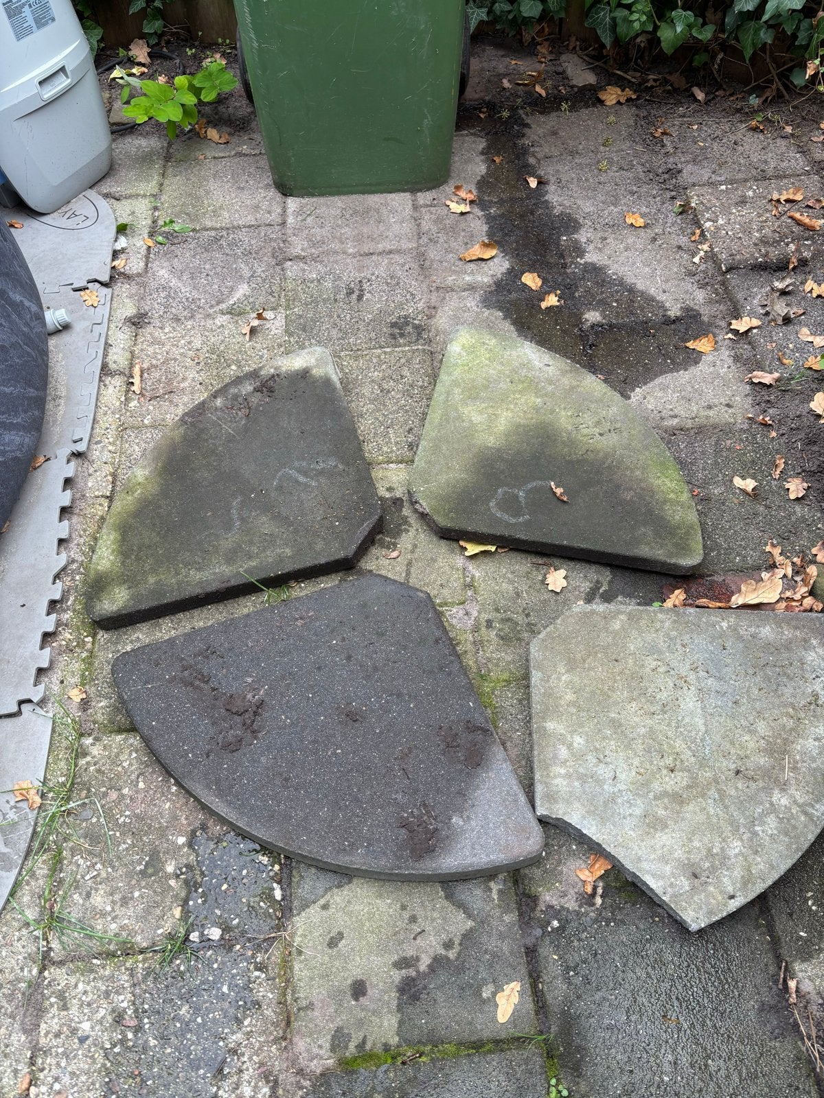 Stenen voor parasolvoet - Gebruikt, Ophalen of Verzenden, Gebruikt, Parasolvoet