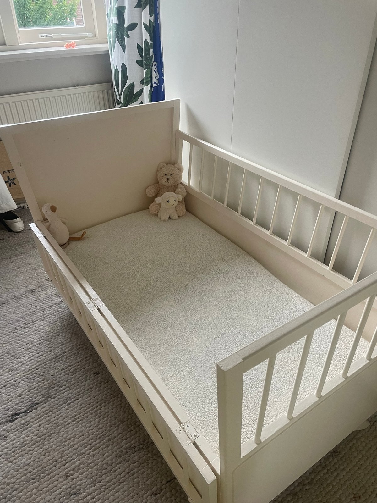 Matrasje van bamboe 60x120, Huis en Inrichting, Slaapkamer | Bedden, Ophalen, Overige materialen, 190 cm of minder, Crème