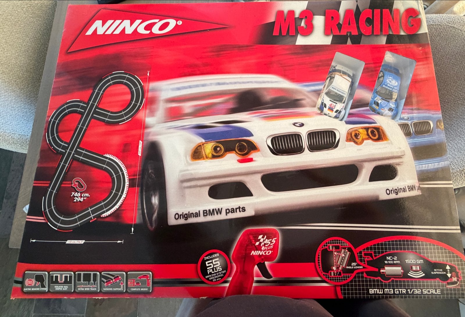 NINCO M3 Racing Racebaan - BMW M3 GTR 1/32 Schaal, Overige merken, Ophalen of Verzenden, Elektrisch, Racebaan