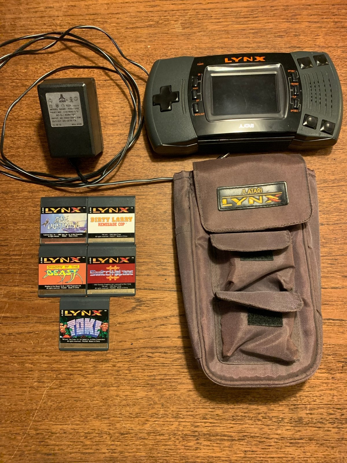 Atari Lynx II,  cleanscreen met VGA en 5 spelletjes, Spelcomputers en Games, Ophalen of Verzenden, Met 1 controller, Atari Lynx