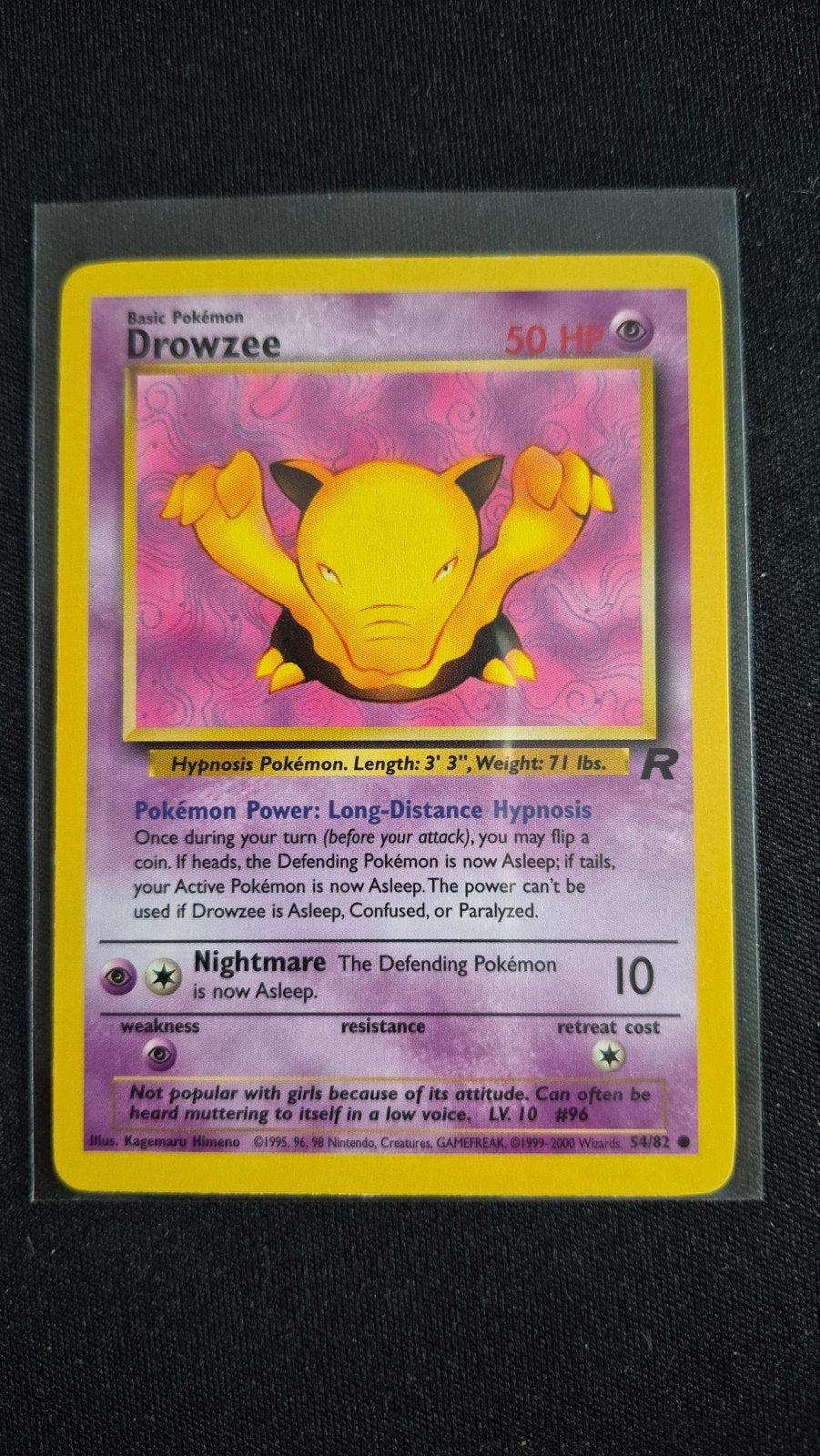 Drowzee 54/82 – Team Rocket Unlimited, Verzenden, Zo goed als nieuw, Losse kaart