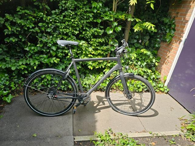 Sensa herenfiets, Zo goed als nieuw, Schijfrem, 53 tot 57 cm, Ophalen