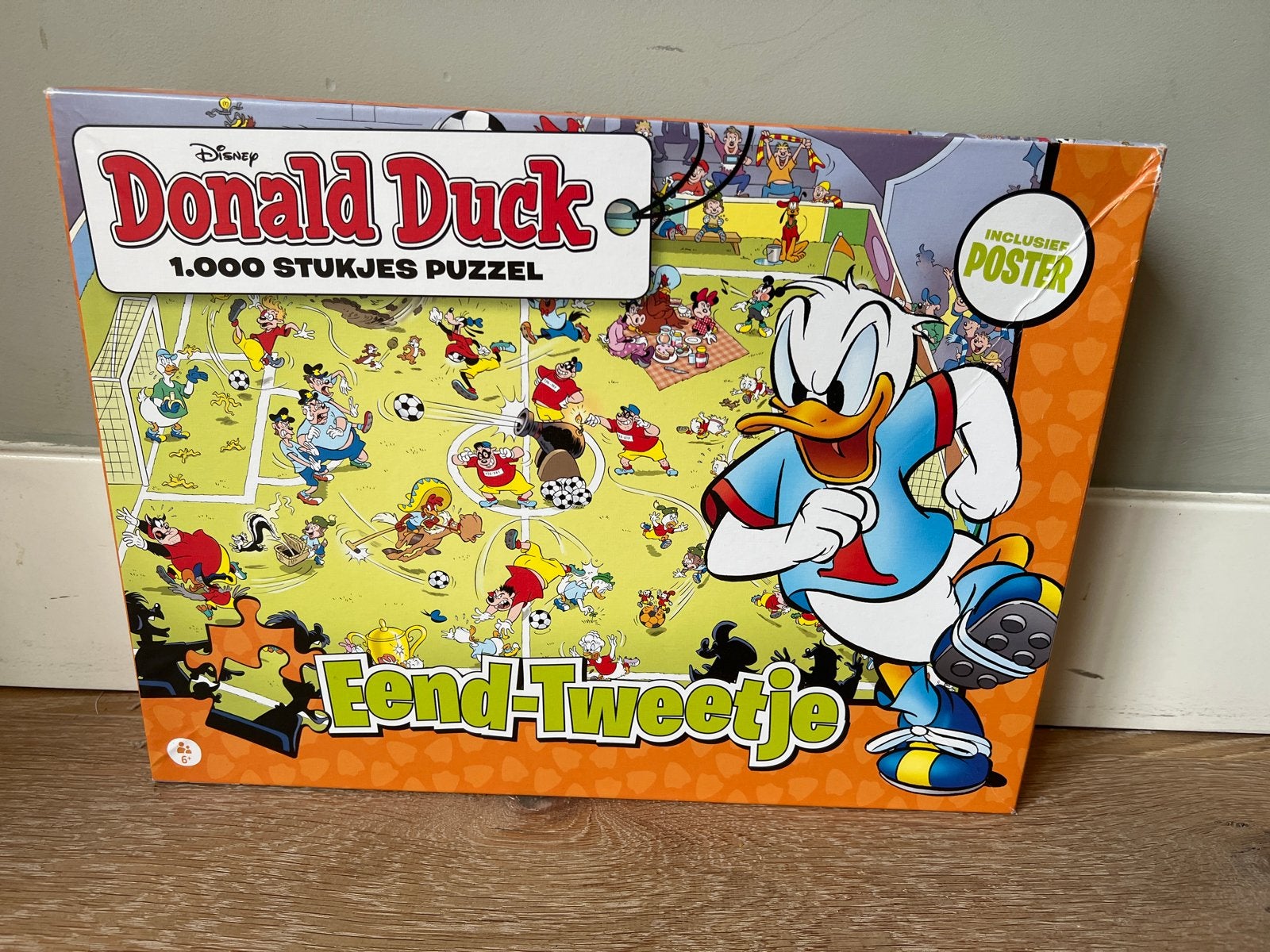 Donald Duck 1.000 stukjes puzzel - Eend-Tweetje-compleet, Ophalen, 500 t/m 1500 stukjes, Gebruikt, Legpuzzel