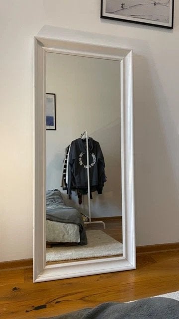 Ikea HEMNES SPIEGEL 70 x 165 cm, Ophalen, Zo goed als nieuw, Rechthoekig, 150 tot 200 cm