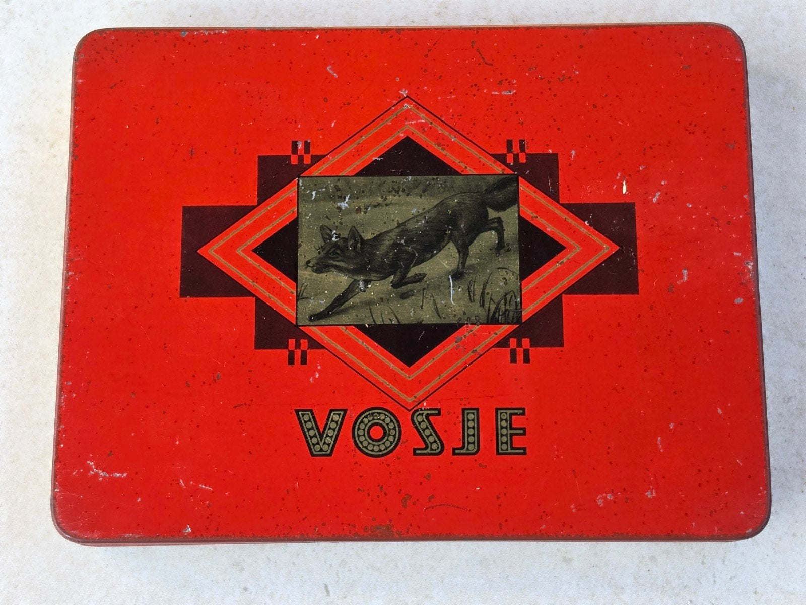 Vosje Sigaren blik Utrecht, Ophalen of Verzenden, Gebruikt, Overige