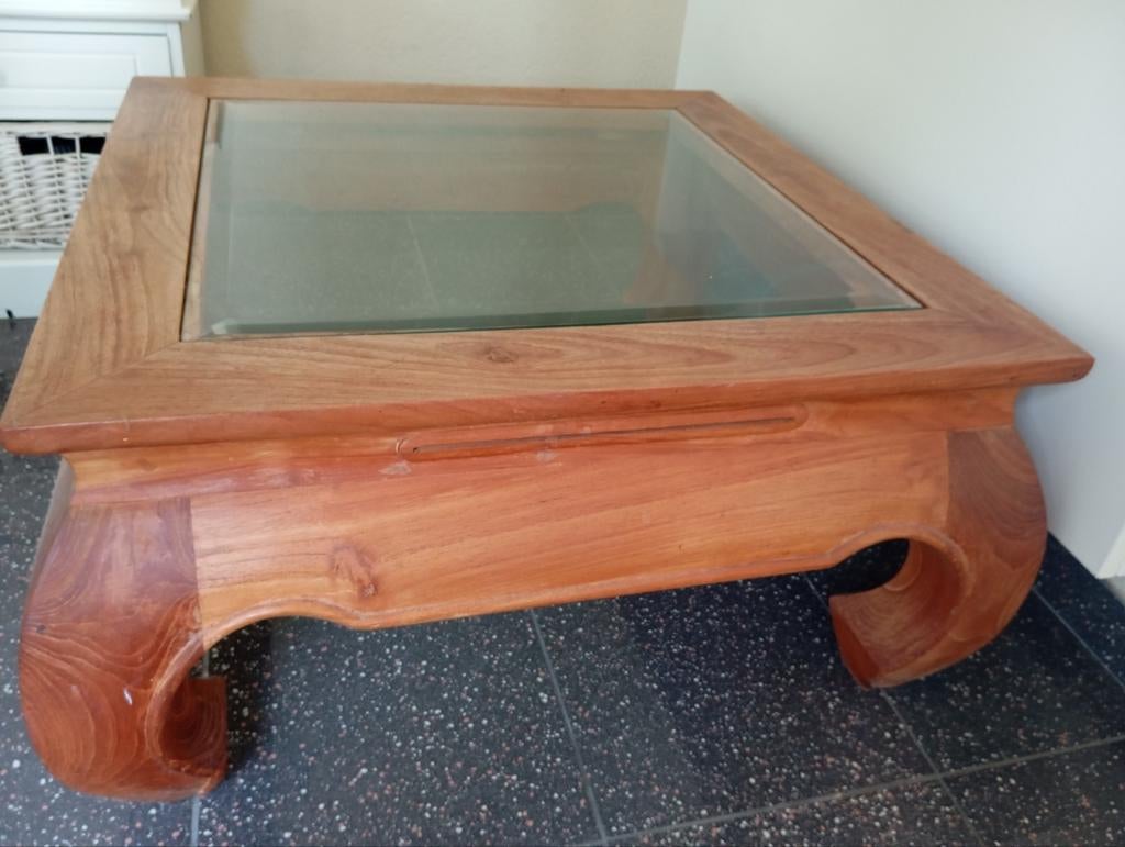 Salon tafel vierkant hoog 38 cm breed 70 cm, Huis en Inrichting, Tafels | Salontafels, Ophalen, 50 tot 100 cm, Vierkant, 50 tot 100 cm