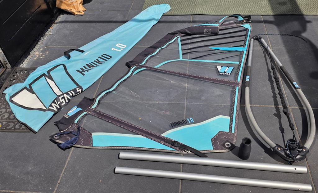 Minikid 1.0 m2, Watersport en Boten, Ophalen of Verzenden, Gebruikt, Zeil