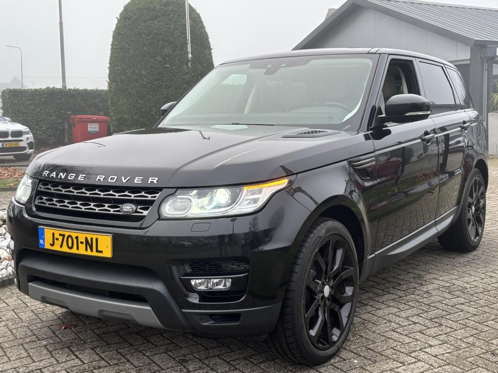 Land Rover Range Rover Sport 3.0 TDV6 Zwart 2017 Panodak 22", Auto's, Land Rover, Automaat, Bi-Xenon koplampen, Gebruikt, Euro 6