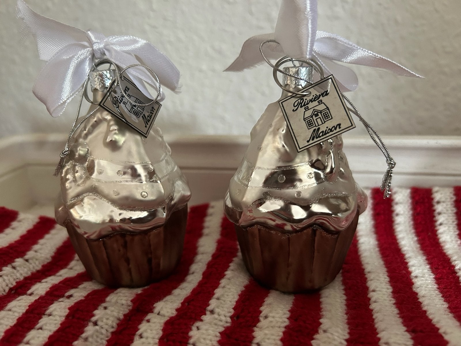 Riviera Maison kerst toetje hanger met label nieuw 2st, Diversen, Ophalen of Verzenden, Nieuw