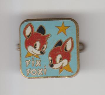 Fix en Foxi strip-tekenfilm emaille vintage broche blauw, Verzamelen, Verzenden, Zo goed als nieuw, Transport