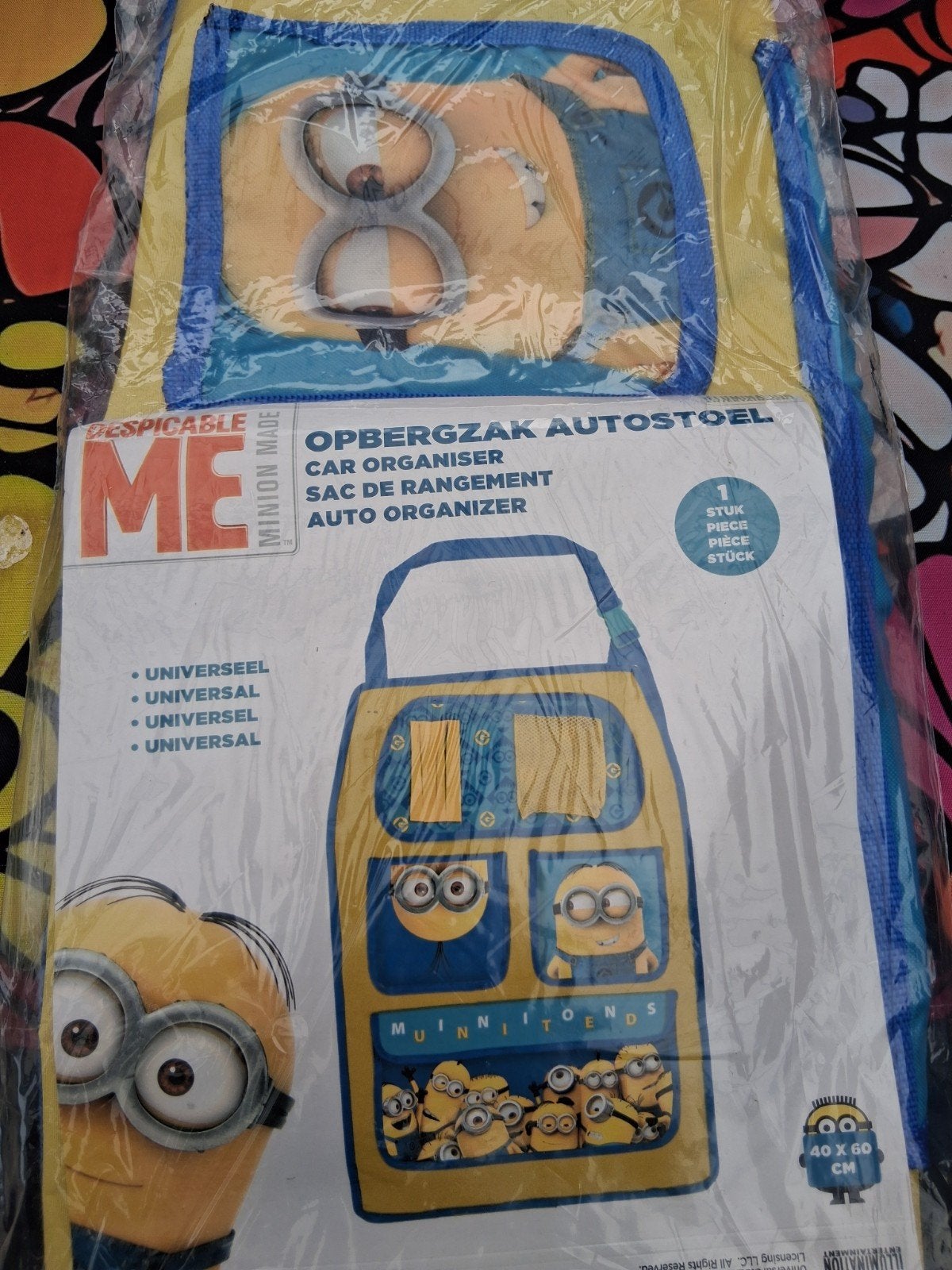 Minions Opbergzak Autostoel - Nieuw, Ophalen of Verzenden, Nieuw