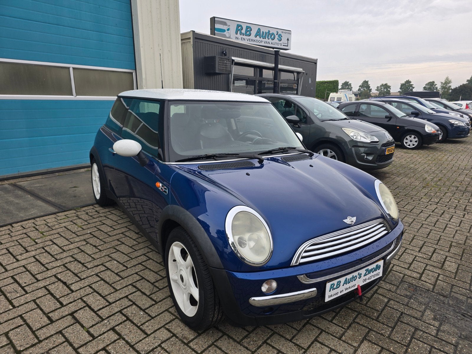 Mini 2002 Blauw, Auto's, Mini, Voorwielaandrijving, Zwart, 4 cilinders, Blauw