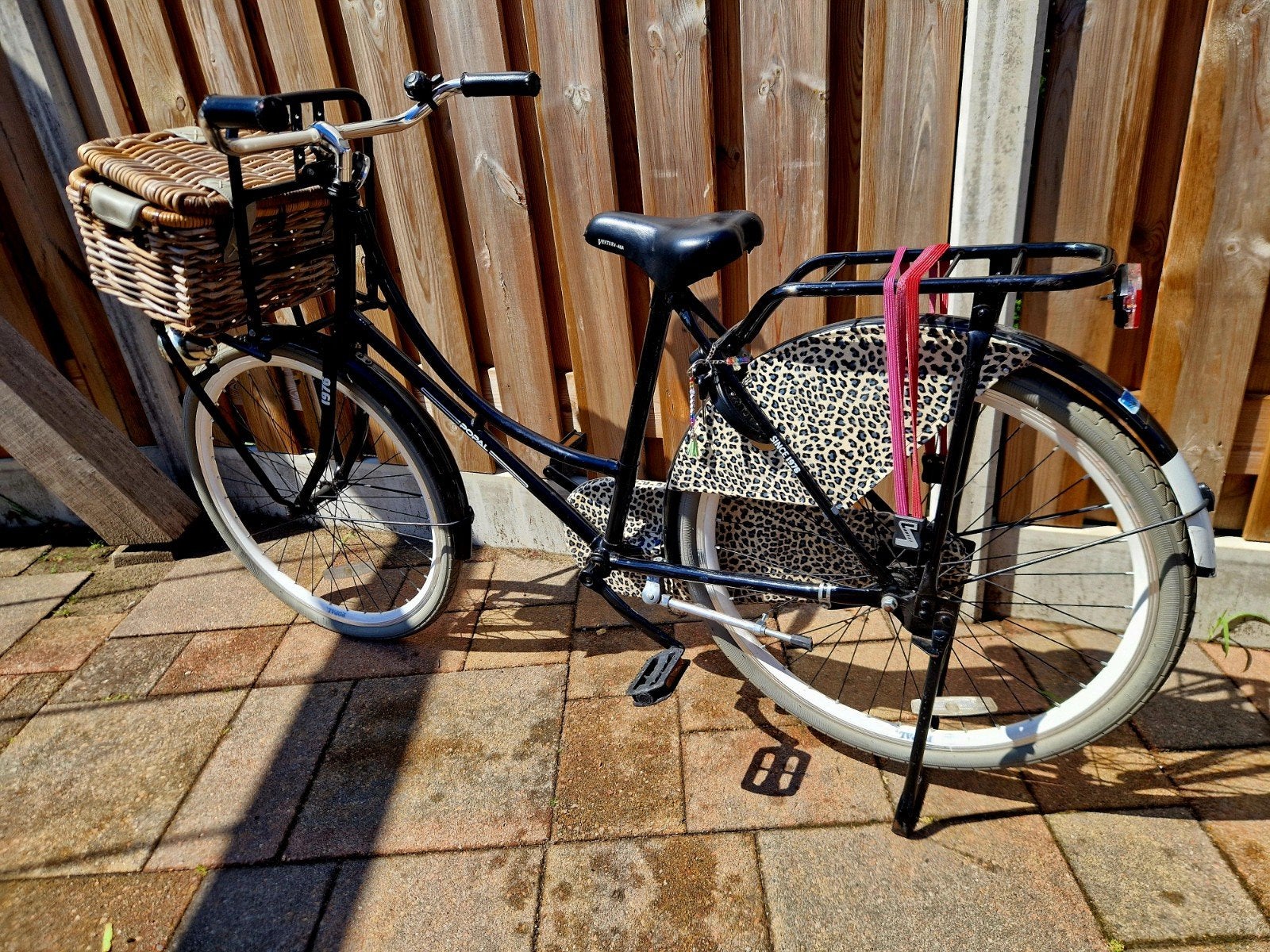 Popal fiets opoefiets 26 inch mand en luipaardprint, Fietsen en Brommers, Ophalen
