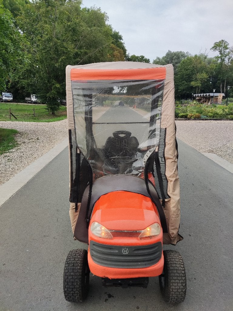 HUSQVARNA tuintractor (cabine, kenteken) met aanhangwagen, Ophalen, Gebruikt, Husqvarna, Versnellingen