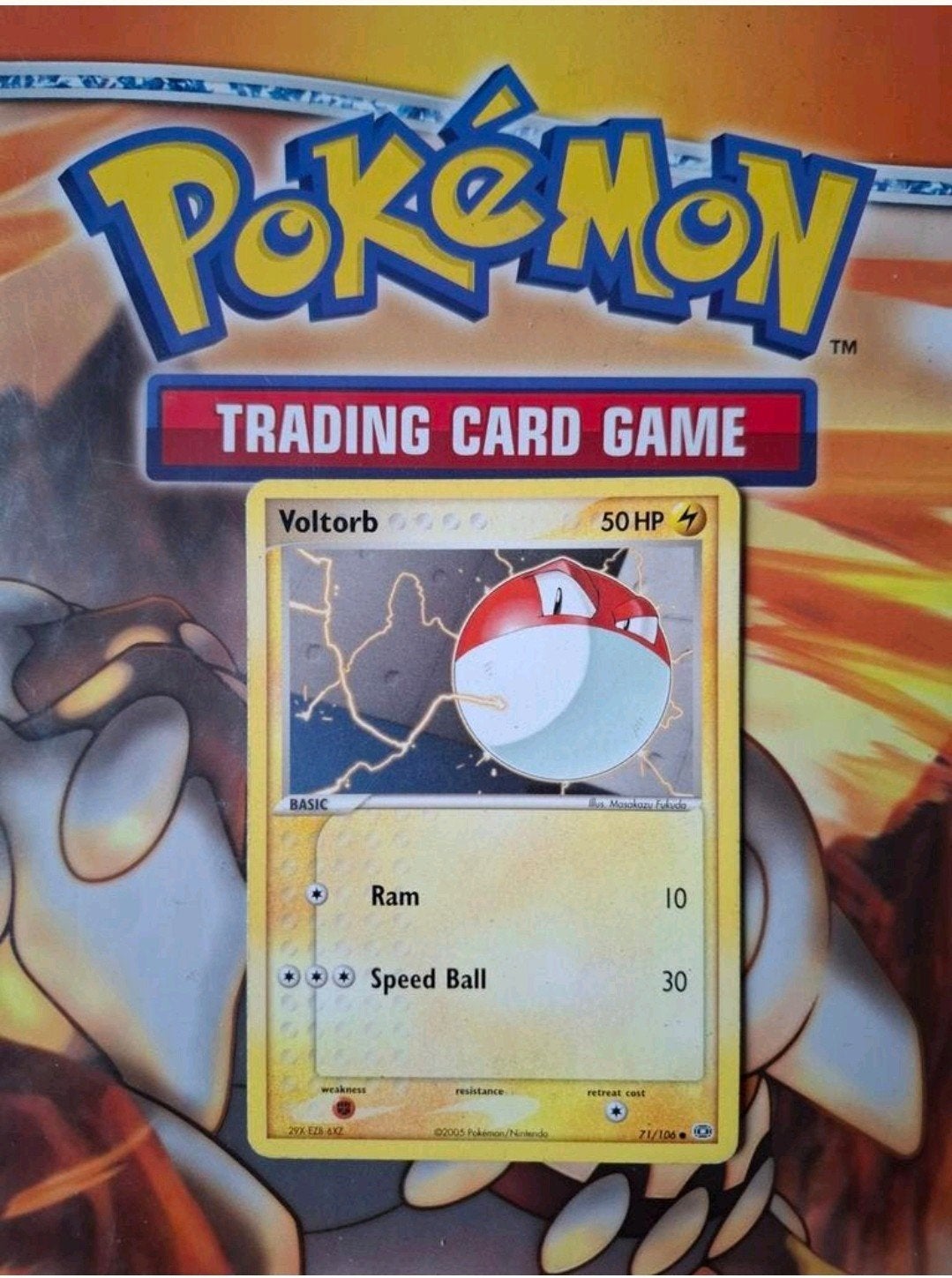 Voltorb 71/106 Ex Emerald set pokemon kaart, Ophalen of Verzenden, Gebruikt, Losse kaart