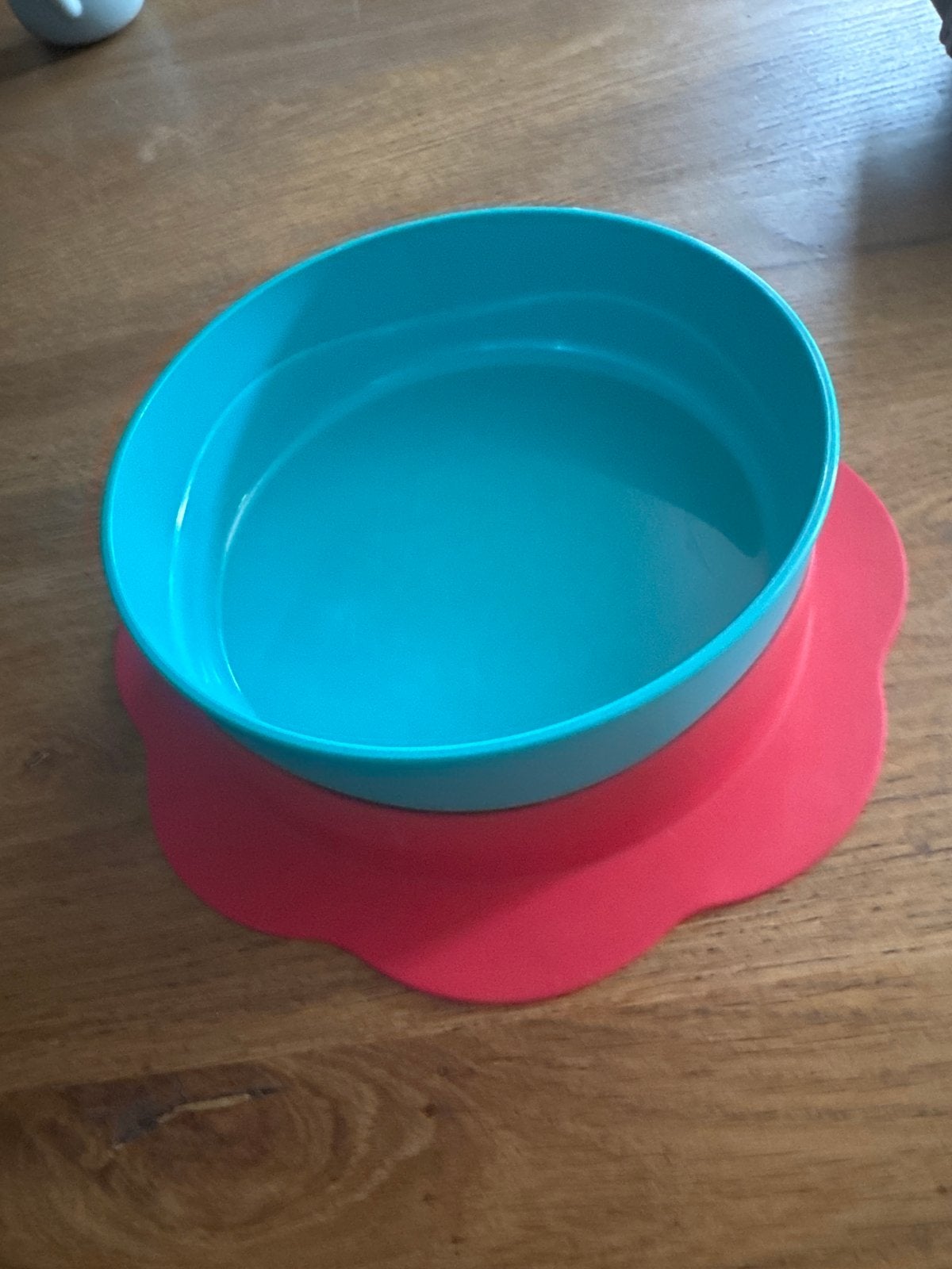 Tupperware kinderbordje met zuignap en deksel, Ophalen of Verzenden, Gebruikt, Bewaarbakje, Overige merken