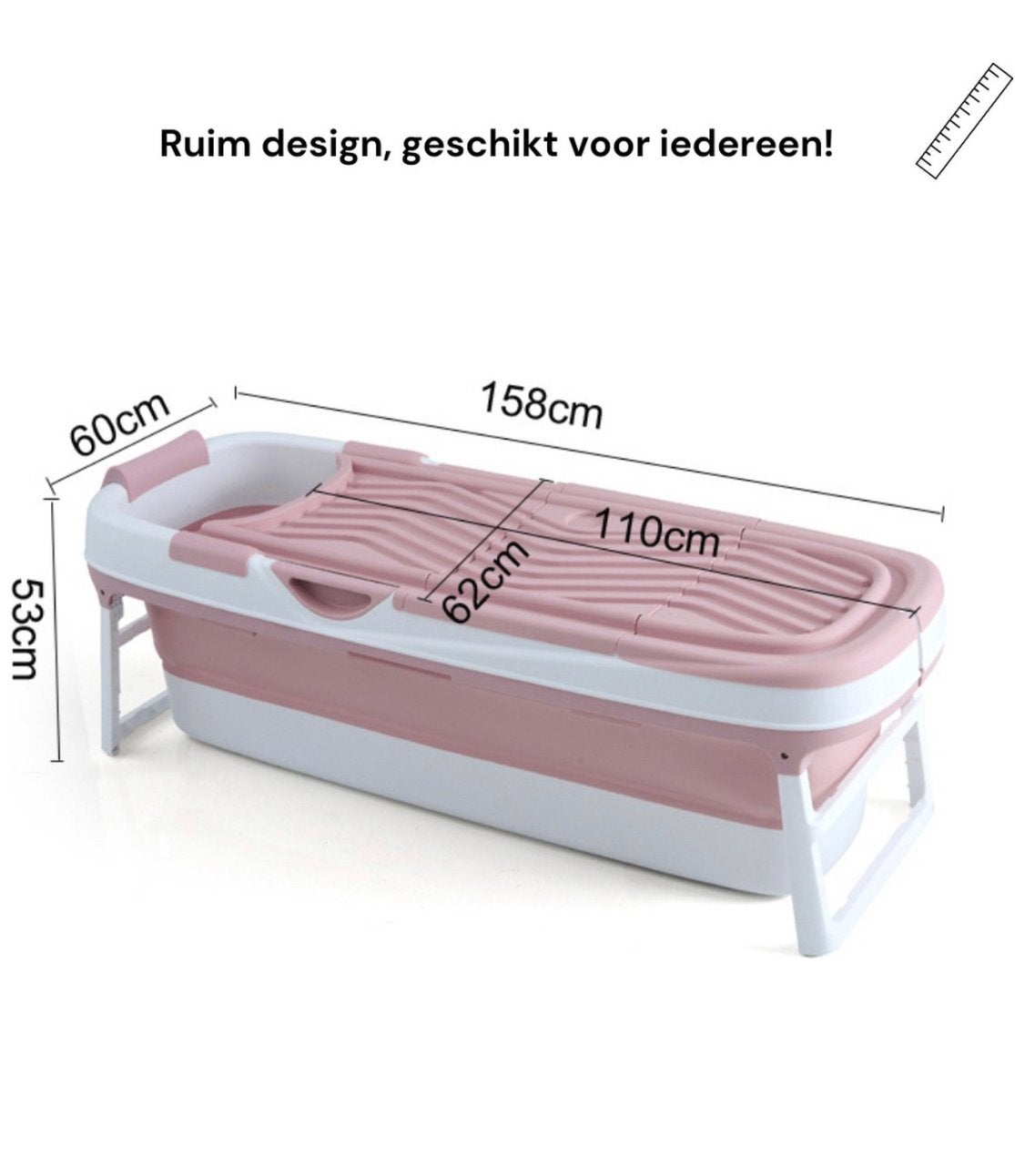 Opvouwbaar Bad - Draagbaar en Ruim Design, Huis en Inrichting, Badkamer | Badkamermeubels, Ophalen, Zo goed als nieuw