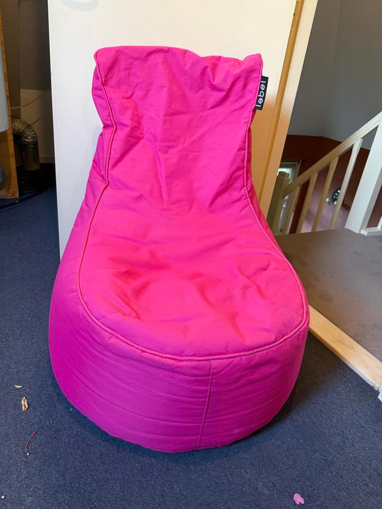 Roze Lebel zitzak - Comfortabel en stijlvol, Huis en Inrichting, Zitzakken, Ophalen, Zo goed als nieuw, Roze