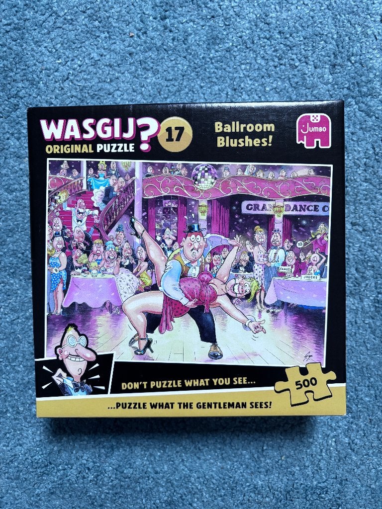 Wasgij Original 17 - Ballroom blushes, Ophalen of Verzenden, 500 t/m 1500 stukjes, Zo goed als nieuw, Legpuzzel